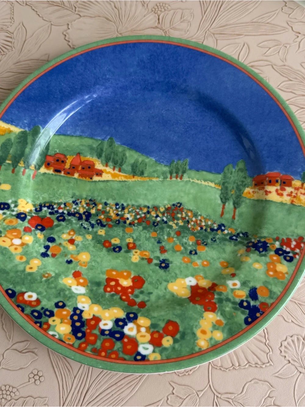 Vintage Villeroy & Boch Tipo Viva “Key Grand” salad plate featuring  Monet
